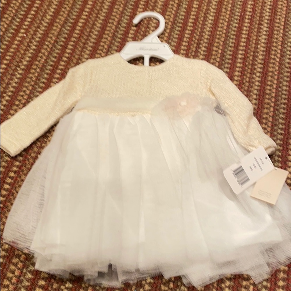 Brand new Miniclasix ivory tulle dress size 6m